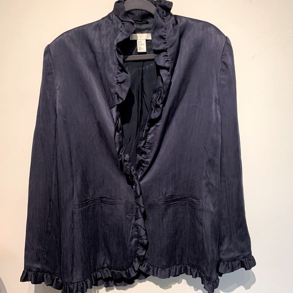 Silky Viscose Blazer L - Picture 1 of 8